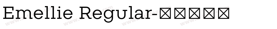 Emellie Regular字体转换